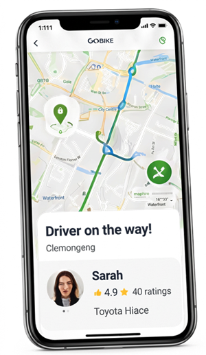 Loadango app delivery tracking screen